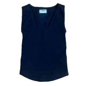 We The Free Black Ribbed Sleeveless Tank Top Size Small
